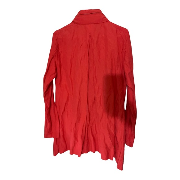 Eileen fisher stand collar hidden hood jacket zipper and snap front size medium - Picture 9 of 13